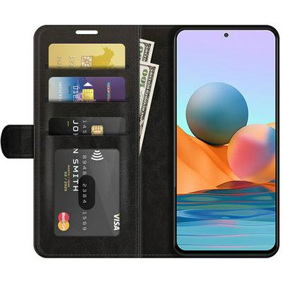 For Xiaomi Redmi Note 10 Pro/Xiaomi Redmi Note 10 Pro (India) R64 Pattern Single Folded Edge Folio Flip Leather Wallet Phone Case