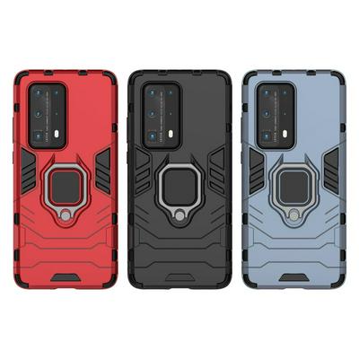 For Huawei P40 Pro+ Black Panther 2 in 1 Detachable Magnetic Attraction Shockproof with Stand Hard PC + Soft TPU Back Cover Case