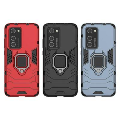 For Huawei P40 Pro Black Panther 2 in 1 Detachable Magnetic Attraction Shockproof with Stand Hard PC + Soft TPU Back Cover Case