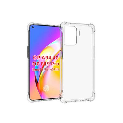 Anti-Fingerprint Non-Slip Waterproof Four Corners Shockproof Transparent Soft TPU Back Cover Protective Case for Oppo A94 4G