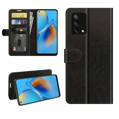 For Oppo A74 4G/Oppo F19 R64 Pattern Single Folded Edge Folio Flip Leather Wallet Phone Case