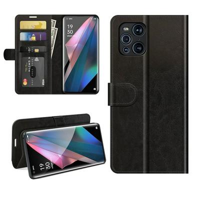 For Oppo Find X3 Pro/Oppo Find X3 R64 Pattern Single Folded Edge Folio Flip Leather Wallet Phone Case