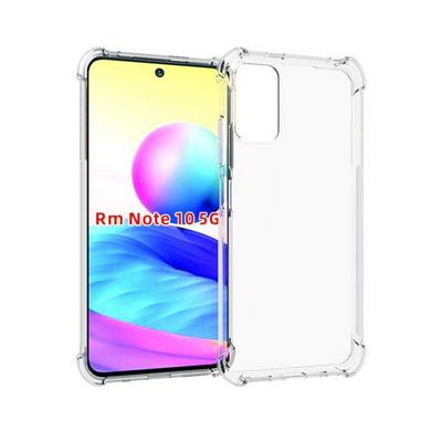 Anti-Fingerprint Non-Slip Waterproof Four Corners Shockproof Transparent Soft TPU Back Cover Protective Case for Xiaomi Redmi Note 10 5G
