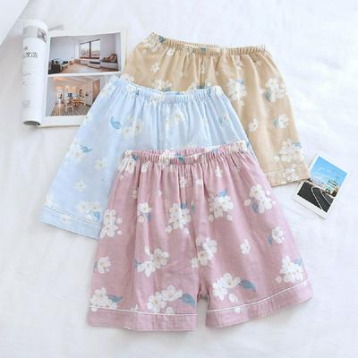 Women's Cotton Gauze Shorts Thin Japanese Loose Casual Home Wear Sleep Pants