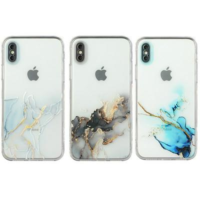 For iPhone X / XS Colorful Marbling Scratch Resistant Soft TPU Back Cover Case