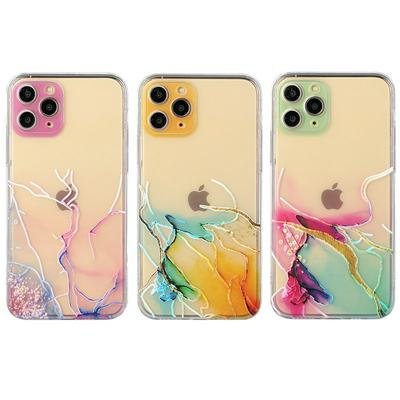 For iPhone 11 Pro(5.8) Colorful Marbling Scratch Resistant Soft TPU Back Cover Case