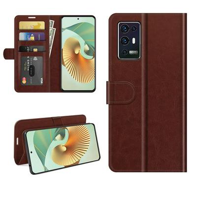 For ZTE Axon 30 Pro 5G R64 Pattern Single Folded Edge Folio Flip Leather Wallet Phone Case