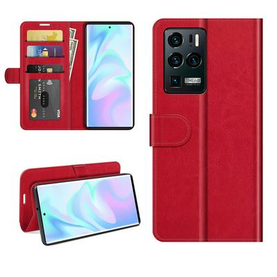 For ZTE Axon 30 Ultra 5G R64 Pattern Single Folded Edge Folio Flip Leather Wallet Phone Case