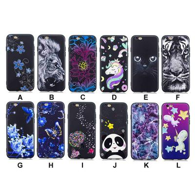 Soft Phone Case for iPhone SE, Oil Painting Style TPU Phone Cover