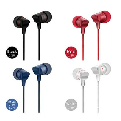 JOYROOM E207 Headphones Subwoofer Braided Metal Stereo Earphones