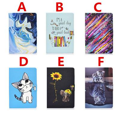 Colored Painting Anti-fall Shockproof Flip Type PU Leather +TPU Tablet Protective Cover with Stand for iPad Mini 1/2/3