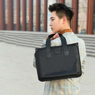 14 inch Laptop Bag Multifunctional Nylon Waterproof Simple Business Men's Portable Briefcase