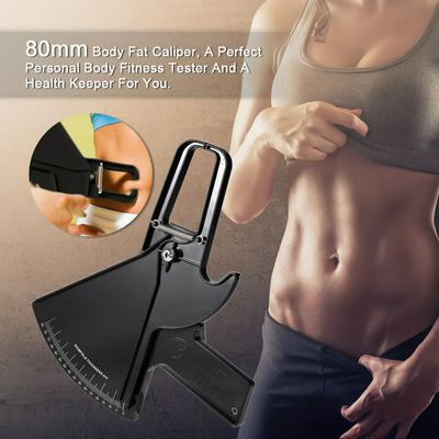 Skinfold Caliper Body Fat Measure Meter Fitness Tester Analyzer Measuring Health Keeper 80mm Slimming Measurement  