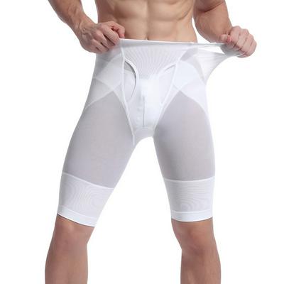 Men's Tummy Control Shorts Fine Mesh Slimming Shapewear Breathable Body Shaper