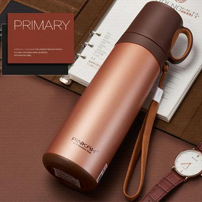 520/420ML Thermos Stainless Steel Double Wand Thermal School Home Office Coffee Cup Bottle Travel Mug Water Vacuum Cup 