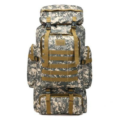 80L Large Capacity Camouflage Outdoor Backpack Travel Mountaineering Bag  Camping Hiking Backbag