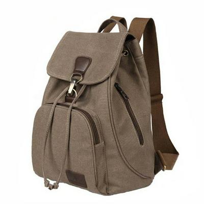Female Women Canvas Backpack Preppy School Lady Girl Student Bag  