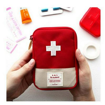 Mini Outdoor First Aid Bag Portable Travel Medicine Package Emergency Small Medicine Storaging Separation Organizer Storage 