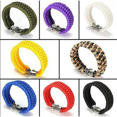 3m 4MM Outdoor Safety Products Handmade Rope Survival Camping Outdoor Emergency Umbrella Bracelet U-shaped Shackle Bracelet  