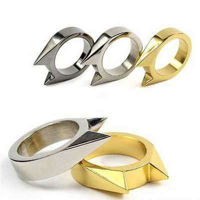 Cat ear Fnger Buckle Anti-wolf Men Women Lady Protect Weapon Outdoor Window Breaker Finger Emergency Ring Fighting Combat Self Defense Survival EDC  