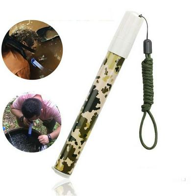 Outdoor Survival Water Purifier Portable Potable Straw Filter Directly Drinking Water in Emergency Camping  