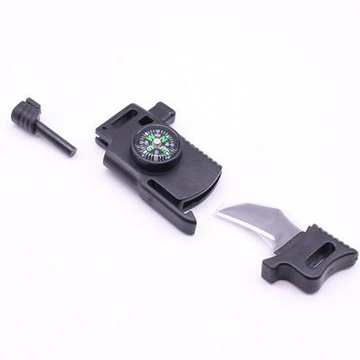 Paracord Parachute Outdoor Backpack Webbing Kits Compass Flintstone Fire Stick Whistle Buckle Emergency Survival Knife Parachute Bracelet Camp  