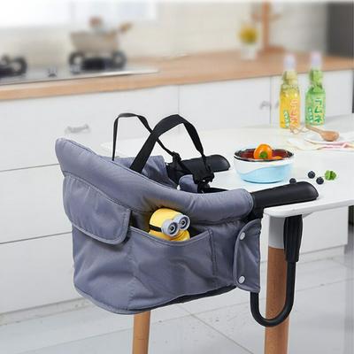 Hook-On Chair Portable Folding Feeding Chair Attaching to the Table Quickly