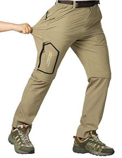 Quick Dry Pants Men Mountaineering Trousers Outdoor Hiking Pants Detachable Man Trekking Pants / Shorts 