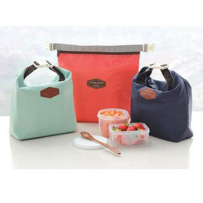 Insulated Lunch Bag Waterproof Thermal Tote Bag with Zipper and Snap-fit Buckle