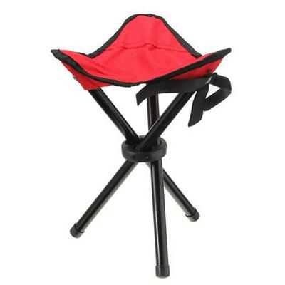 Outdoor Lightweight Chair Camping Hiking Seat Fishing Folding Picnic Garden BBQ Stool Tripod Three Feet 