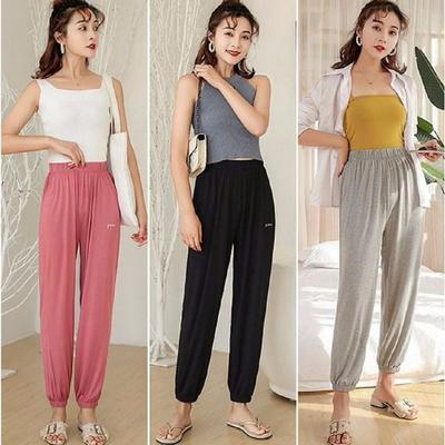 Women's New Lazy Oxygen Pants Modal Casual Wear Loose-fitting Harem Pants for Spring and Summer