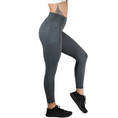 S-XL Size High-Waist Tight-Fitting High-Elastic Sweat-Absorbent Yoga Fitness Cropped Pants