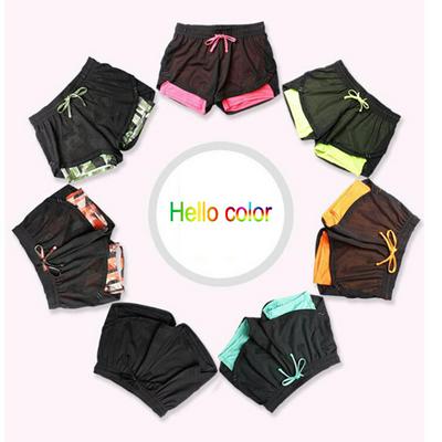Women's Sports Shorts Elastic Athletic Shorts with Liner for Running, Jogging, Doing Yoga