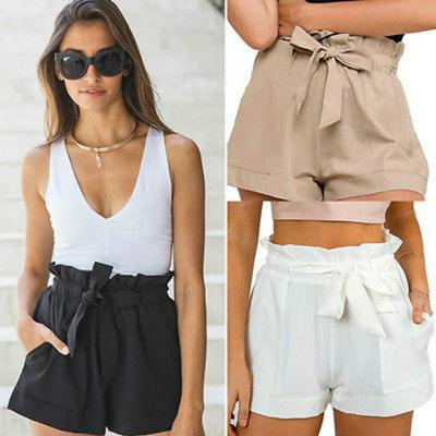 2019 Best Selling Fashion Women's Ladies Sexy Shorts Summer Casual Shorts High Waist Shorts Bow Shorts