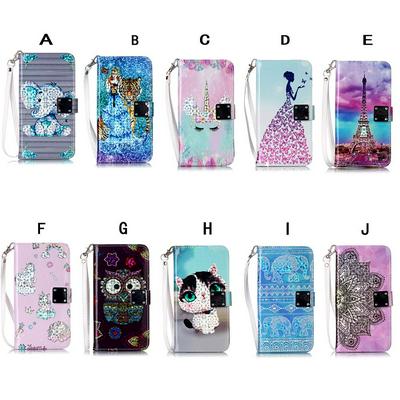 3D Bright Pattern Wallet Phone Case for Samsung Galaxy Note 9, Colorful Leather Phone Cover With Card Slots