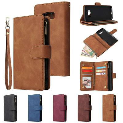 Wallet Phone Case for Samsung Galaxy S8 / G9500, Doka Slots Leather Phone Cover With Magnetic Buckle