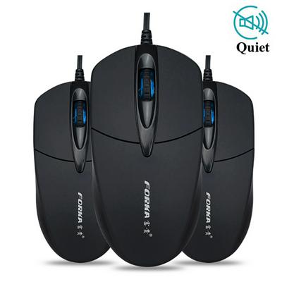 Forka Stille/Geluid Klik Mini Bedrade Muis Draagbare Mute Bureau Optische Muis Muizen voor PC Computer Laptop Desktop