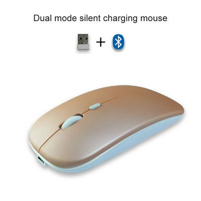 Support Windows/Andriod/ios 2.4G +bt 5.1Dual Mode USB Rrechargable Gamer Gaming Wireless Mouse