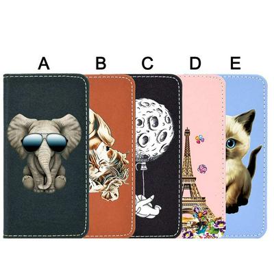 Colored Painting Magnetic Attraction Shockproof Side Flip PU Leather + Soft TPU Card Slot with Wrist Strap and Stand Wallet Case for Huawei P20 Pro