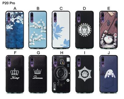 Cat Plum Snow Colored Pattern Anti-Scratch Soft TPU Back Cover Protective Case for Huawei P20 Pro