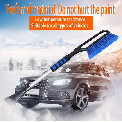 Retractable Snow Scraper Dual-purpose Snow Removal Brush with Non-slip Handle