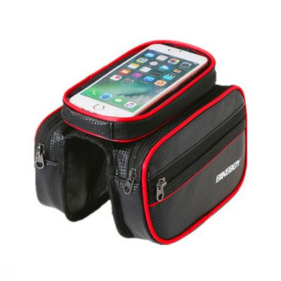 6.2inch Bike Frame Bag Waterproof Bike Front Tube Bag Bicycle Phone Case Bag