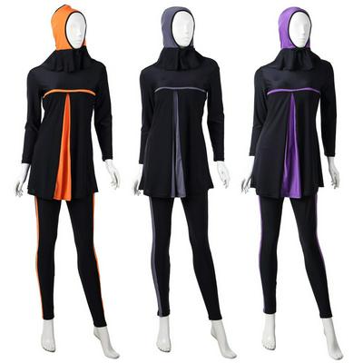 Slim-fit Burkini Bathing Suit Muslim Swimwear Full Coverage Swim Suit for Women