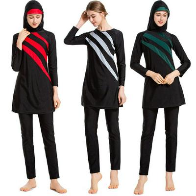 Three-piece New Style Southeast Asian Women's Conservative Swimsuit Muslim Hui Middle East Swimwear