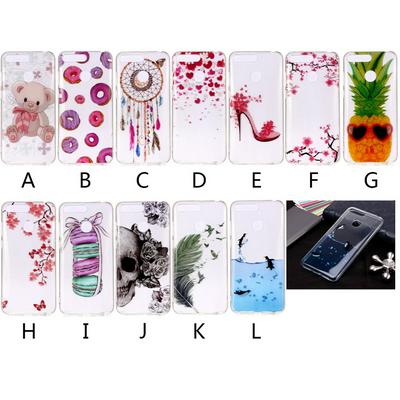 Colored Painting High Transparent Soft TPU Back Cover Case for Huawei Y6 (2018) 