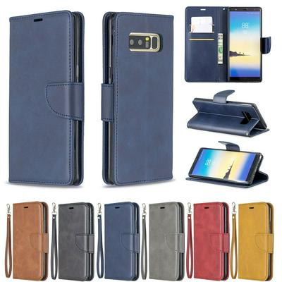 Sheep Skin Shockproof PU Leather + Soft TPU with Card Slots Stand Wallet Protective Case for Samsung Galaxy Note 8