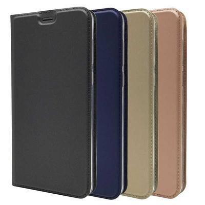 Voltage Magnetic Attraction Solid Color Side Flip Shockproof PU Leather + Transparent TPU with Card Slot and Stand Protective Case for Huawei Y9 (2018) / Enjoy 8 Plus
