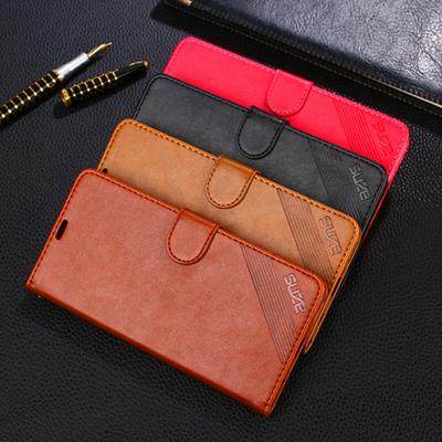 Business Solid Color PU Leather + Soft TPU with Card Slots and Stand Wallet Protective Cover Case for Huawei Y9 (2018) / Enjoy 8 Plus
