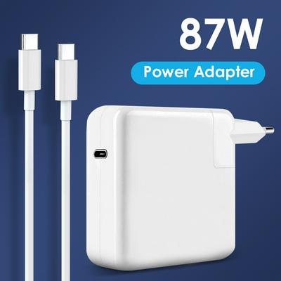 87W USB C PD Laptop Charger Power Adapter with Type C Charging Cable for MacBook Pro Air 13 15 16 inch US UK EU Plug