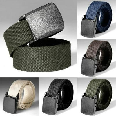 Waist Adjustable Outdoor Belt Military Nylon Belt Men Army Style Belt Automatic Buckle  